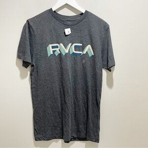RVCA Men’s Gray Graphic Logo Tee ARTISTS NETWORK PROGRAM Short Sleeve Sz Small